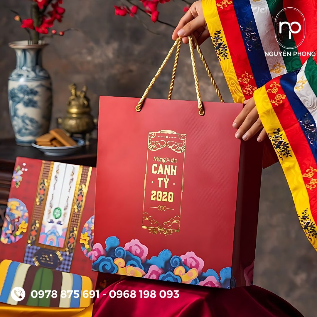  in túi giấy đựng quà Tết
